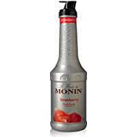 Los mejores  - Monin Puré de fresa 1 litro - Botella individual